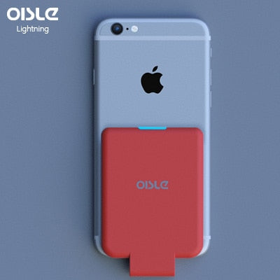 OISLE Mini-Back-Clip-Akku für iPhone 12 11 X 7 8 6 Plus SE XS MAX XR SE2 Slim Backup External Battery Charger Case Power Bank