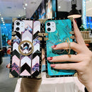 Case For Samsung Galaxy Note 10 Plus Cover Diamond Bracket Square Back Cover For Samsung Note 9 8 A70 A50 A7 2018 Phone Case