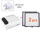 80W Nail Dust Collector Fan Vacuum Cleaner Manicure Machine Tools With Filters Strong Power Nail Art Tool Nail Vacuum Cleaner