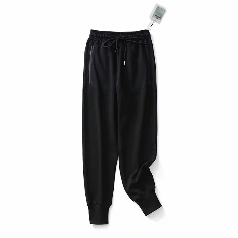 ¡Novedad de 2019! Pantalones deportivos Cargo con cordón en la cintura, pantalones deportivos informales con puños elásticos para mujer, pantalones para correr para mujer, pantalones de ocio de calle