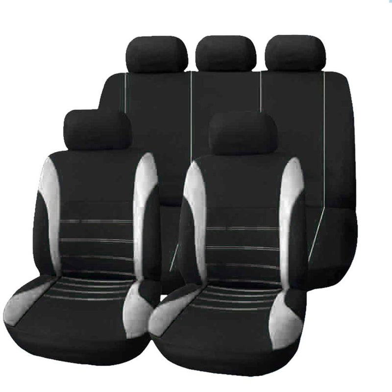 Funda de asiento de coche que se adapta a la mayoría de los coches, camiones, SUV o furgonetas, Protector de cojín automático transpirable, tela de poliéster, accesorios interiores universales