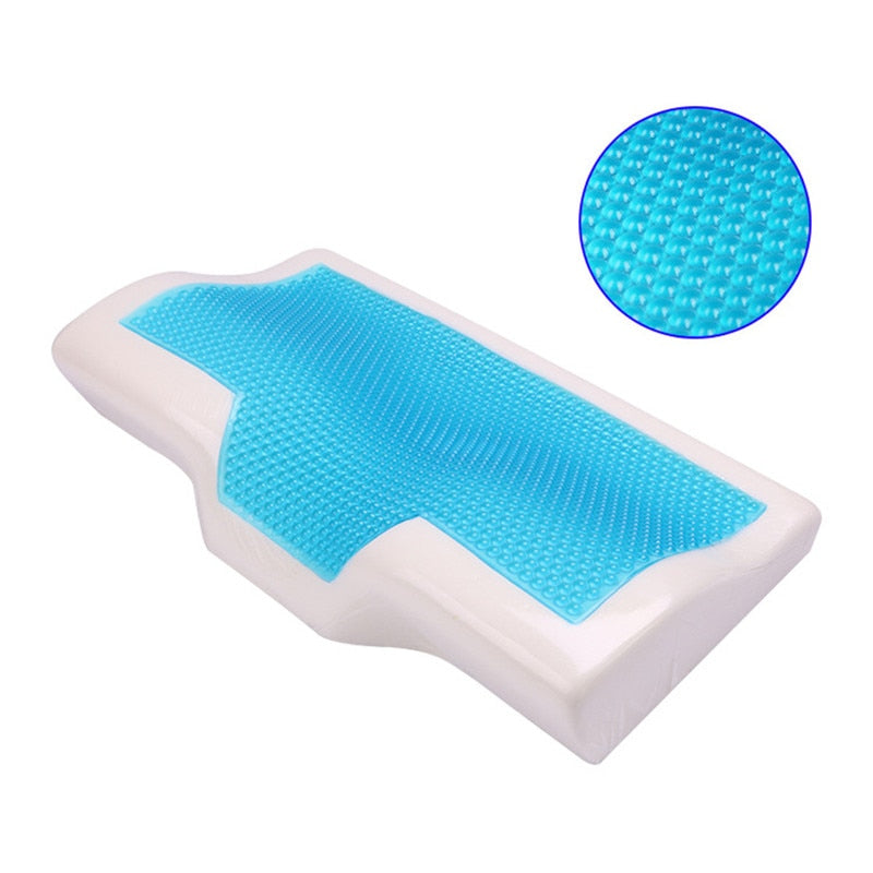 Hoiime Memory Foam Gel Pillow Summer Ice-cool Anti-snore Neck Orthopedic Sleep Pillow Cushion+Pillow cover for Home Beddings