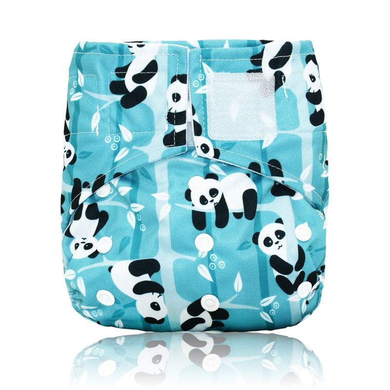 Miababy Hook&Loop OS Pocket Cloth Diaper,with one pockets,waterproof and breathable,for 3-15 kg baby