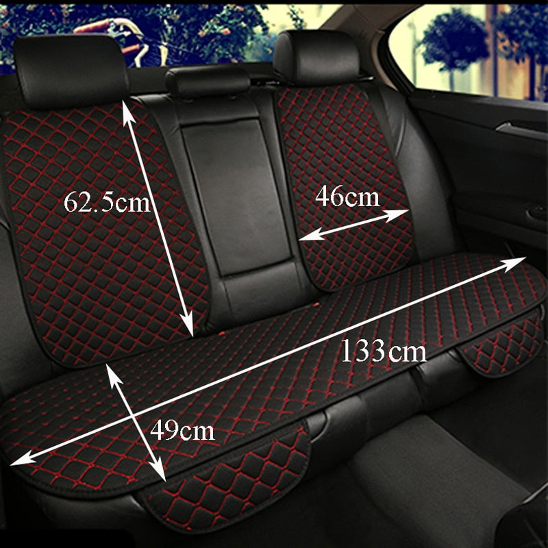 Universal Car Seat Cover Protector Linen Front Rear Back Flax Automobile Cushion Pad Mat Backrest Auto Car Accessories Interior