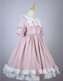 NONSAR Vintage Princess Women Lolita Dress Sweet Lace Angel Bowknot High Waist Victorian Kawaii Girl Gothic Halloween New
