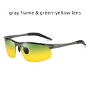 Aluminum Frame Driving Sunglasses Men Polarized Sports Sun Glasses Male UV400 Polaroid Retro Sunglass Anti-glare Goggles Vintage