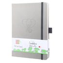 BUKE Dotted Journal Dot Grid Notebook Sketcbook - PU Leather, 160gsm Thick Paper, Inner Pocket, Elastic Closure, Pen Holder