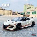 Maisto 1:24 nueva gran oferta Honda ACURA 2018 NSX aleación de simulación coche modelo artesanía decoración colección juguete herramientas regalo