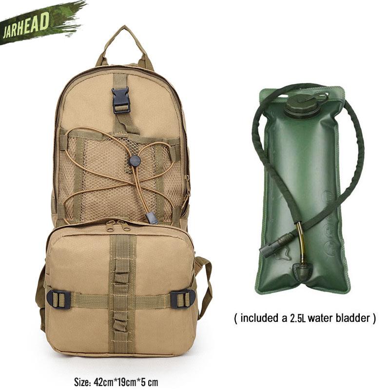 Mochila de hidratación militar Asalto táctico Senderismo al aire libre Caza Escalada Equitación Bolsa militar Ciclismo Mochila Bolsa de agua