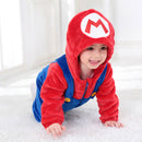 Baby Kigurumis Anime Cosplay Red Green Funny Cosutme Halloween Party Gift Little Boy Girl Romper Winter Warm Soft Homewear
