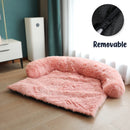 Dog Sofa Bed Cover Calming Plush Mat Removable Pet Blanket Mattress Cat Beds Warm Sleep Cushion Pillow Couch Furniture Protector