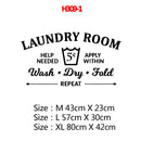 Laundry Room Washing Quotes And Signs Wall Sticker Decoration For Washing Room WC And Toliet Sticker Decor Accessories