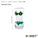 BORREY Unique Beer Cup Funny Wine Glass Whisky Vodka Shot Glasses Creative Bar Cocktail Glass Body Shape Mug Coffee Juice Cup