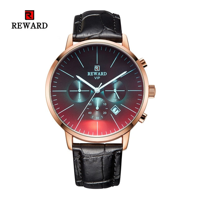 2022 New Fashion Color Bright Glass Watch Men Top Luxury Brand Chronograph Men&