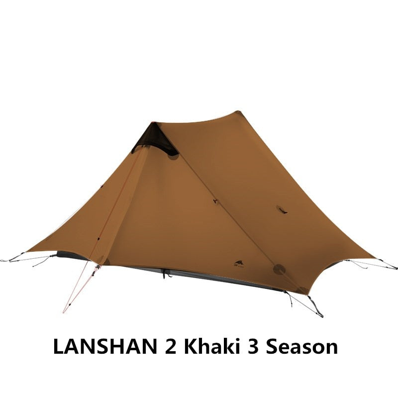 LanShan 2 3F UL GEAR 2 Person 1 Person Outdoor Ultraleichtes Campingzelt 3 Season 4 Season Professionelles 15D Silnylon Stangenloses Zelt