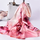 100% Silk Scarf Women Luxury Headscarf Print Long Natural Silk Shawls Foulard Femme Thin Satin Neck Scarf Real Silk Scarves