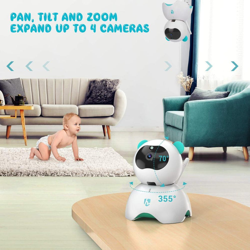 HeimVision HM136 Baby Sleep Monitor with Camera 720P Video 5 Inch LCD Screen Nanny Security Night Vision Temperature Camera