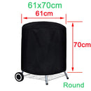 BBQ Cover Outdoor Dust Waterproof Weber Heavy Duty Grill Cover Rain Protective outdoor Barbecue cover round bbq grill black