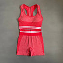 2/4Pcs Women Vital Seamless Yoga Set Sports Bra+Crop Top Shirts+Shorts+High Waist Leggings Gym Clothing Sports Wear For Women