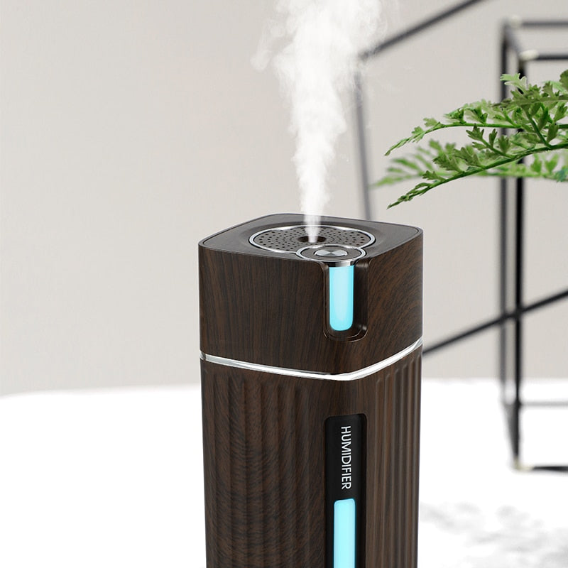 300 ml tragbarer USB-Luftbefeuchter, Wasserdiffusor mit Licht für Zuhause, Auto, Ultraschall, kühl, Humidificador, Mini-Nebelmaschine