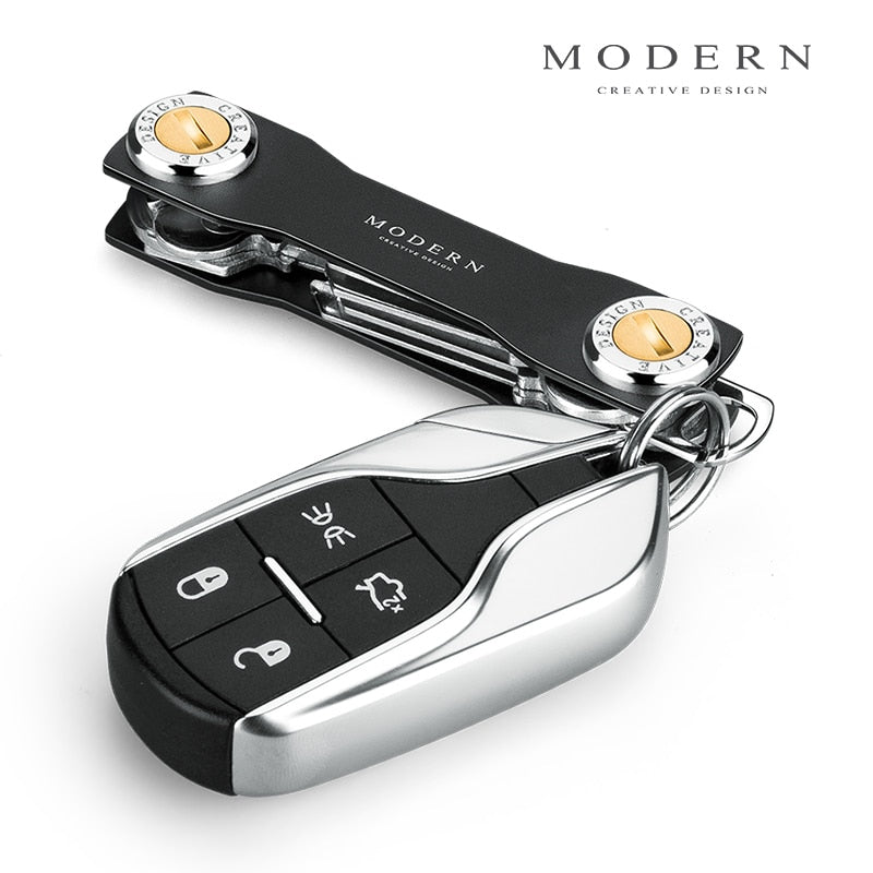 2022 Modern-Brand Aluminium Key Wallet DIY Schlüsselanhänger EDC Pocket Key Holder Key Organizer