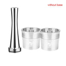 ICAfilas Wiederverwendbares Illy Kaffeefilter-Tamper-Set aus Edelstahl, nachfüllbare Kapseln, Pod-Tamper für Illy X9 X8 X7.1 Y5 Y3 Y1.1