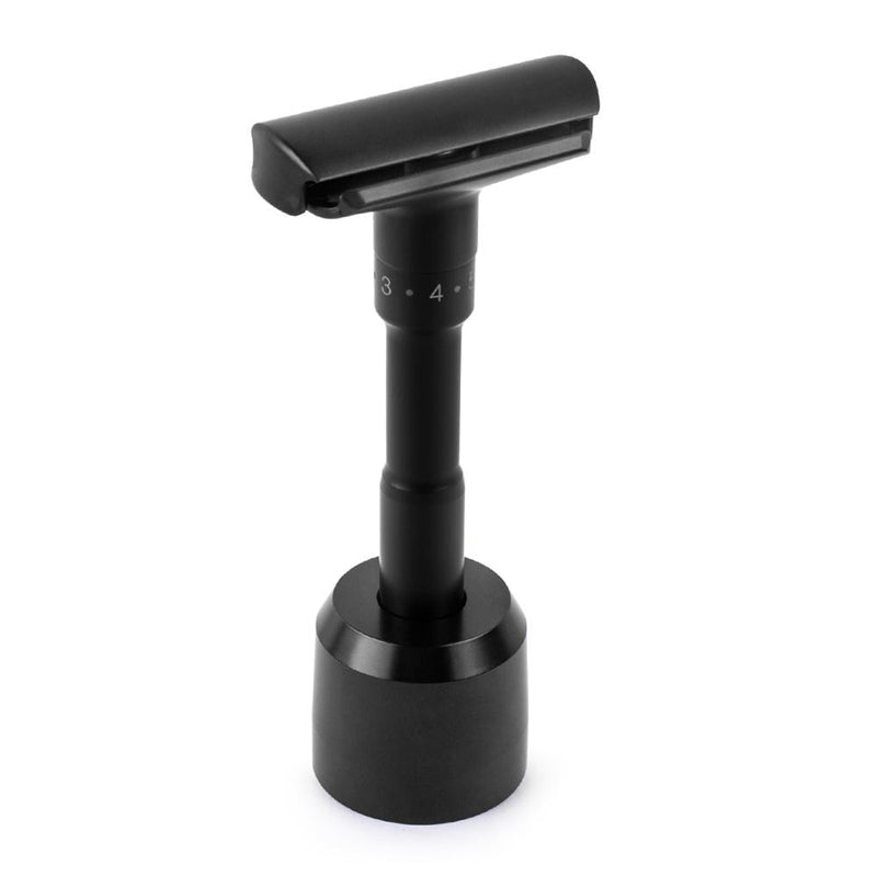 QShave Luxurious Black Adjustable Safety Razor kit  Men&