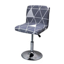 Stretch Bar Stool Low Back Bar Chair Cover with Back Spandex Seat Case Dining Chair Cover Bar Chair Seat Cover Office Seat Case