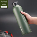 New Stainless Steel Water Bottle With Straw Direct Drinking 2 Lids Vacuum Flasks Insulated Travel Portable Thermal Climb Thermos