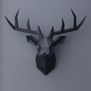3D Animal Head Wall Hanging Decoration Animal Figurine Living Room Wall Decor Decorative Deer Sculpture Home Interior Decoration