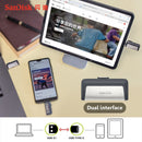 SanDisk OTG USB Flash Drive 32GB 16GB USB 3.0 Dual Mini Pen Drives 128GB 64GB PenDrives for PC and Android phones For shipping