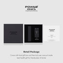 Power Ionics Herren schwarz/blau/rot Kohlefaser 100% reines Titan Magnetfeldtherapie Armband Armband verbessert die Durchblutung