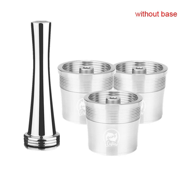 ICAfilas Wiederverwendbares Illy Kaffeefilter-Tamper-Set aus Edelstahl, nachfüllbare Kapseln, Pod-Tamper für Illy X9 X8 X7.1 Y5 Y3 Y1.1