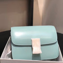 Classic Crossbody Bag Genuine Leather Box Tofu Shoulder Bag for Women 2021 Adjustable Luxury Design Flap Crossbody Bag with Lock