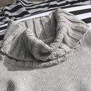 Turtleneck Sweater Men Winter Letter Casual Long Sleeve Top Mens Sweaters High Quality Pullover All Match Males Korean Clothes