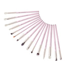 Jessup Makeup Brushes Set 15pcs Eye Make up Brush Eyeshadow Eyebrow Liner Blending Concealer Cosmetic Tool Kits Goat Hair
