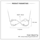 JewelOra Personalized Name Necklace 925 Sterling Silver DIY Heart Letter Necklaces &amp; Pendants Unique Birthday Gift