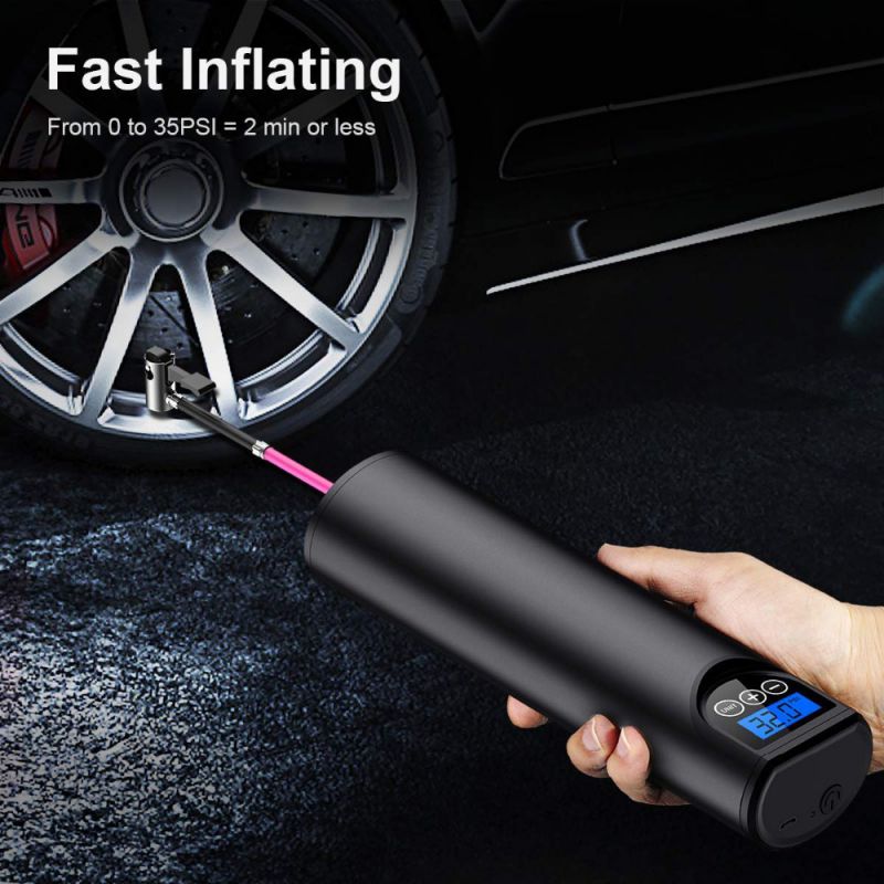 Rechargeable Tyre Inflator Cordless Air Pump Compressor Digital 12V 150PSI Portable Air Pump for Car Bicycle Tires Balls