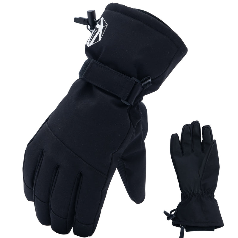 Extra Thick Warm Waterproof Ski Fleecy Gloves Windproof Winter Outside Sport Snowboard Snowmobile Motorcycle Riding Skid-Proof