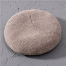 Women Beret Fashion Hat Winter Female Knitted Cotton Wool Hats Spring Brand Girls Wool Solid Color Beret