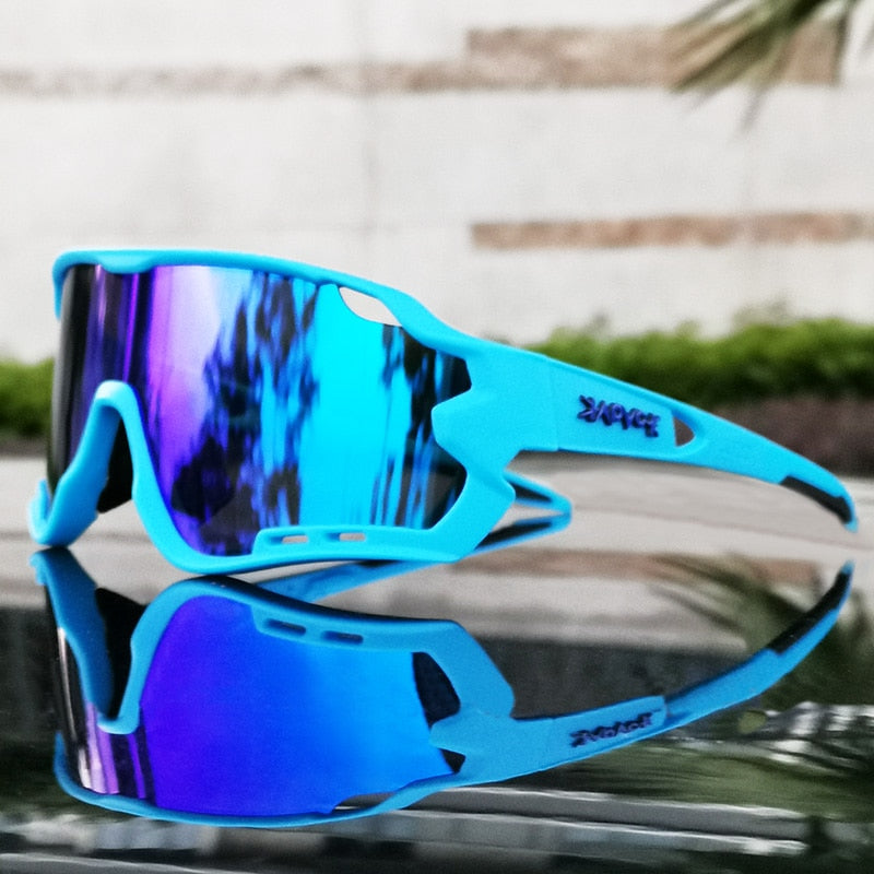 MTB bicicleta gafas hombre mujer Ciclismo gafas de sol Uv400 polarizado bicicleta gafas deportes carreras montar gafas Ciclismo 1 lente