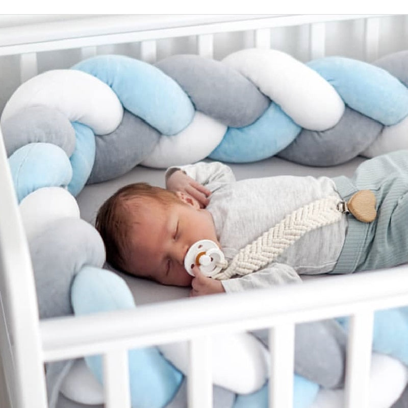1M/2M/3M/4M Baby-Knoten-Stoßfänger im Bett Neugeborenen-Kissen-Kissen-Kissen-Stoßfänger Krippen-Stoßfänger Tour de Lit Bebe Tresse