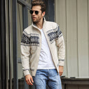 Neue Herbst Winter Herren Pullover Wolle Herren Stehkragen Einfarbig Casual Pullover Herren Thick Fit Marke Strickjacken