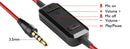 Oneodio 3.5mm Aux Audio Cable With Noise Cancelling Boom Microphone Volume Control Mic One-button Mute For Oneodio Headphones 2m