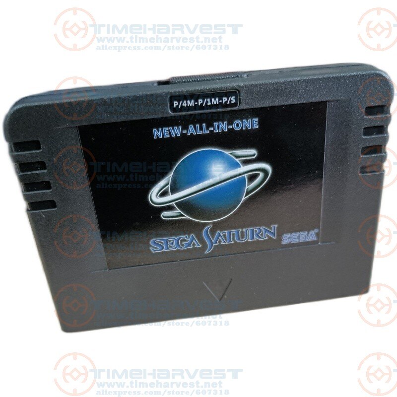 NEW-ALL-IN-1 Sega Pseudo Saturn Cartriage Action replay Card con lectura directa 4M Acelerador Goldfinger función 8MB memoria