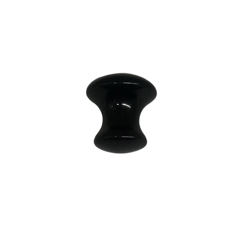 Natural Obsidian Face Massage Roller Gouache Scraper Guasha Massage Tool Gouache Stone Facial Jade Roller Massager Face Scraper