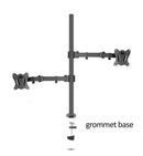 Soporte de escritorio de DL-T902-240 de 400mm, soporte de Monitor de acero de 360 ​​grados de movimiento completo, base de abrazadera de 10 "-27", brazo de montaje para Monitor, carga de 12kg