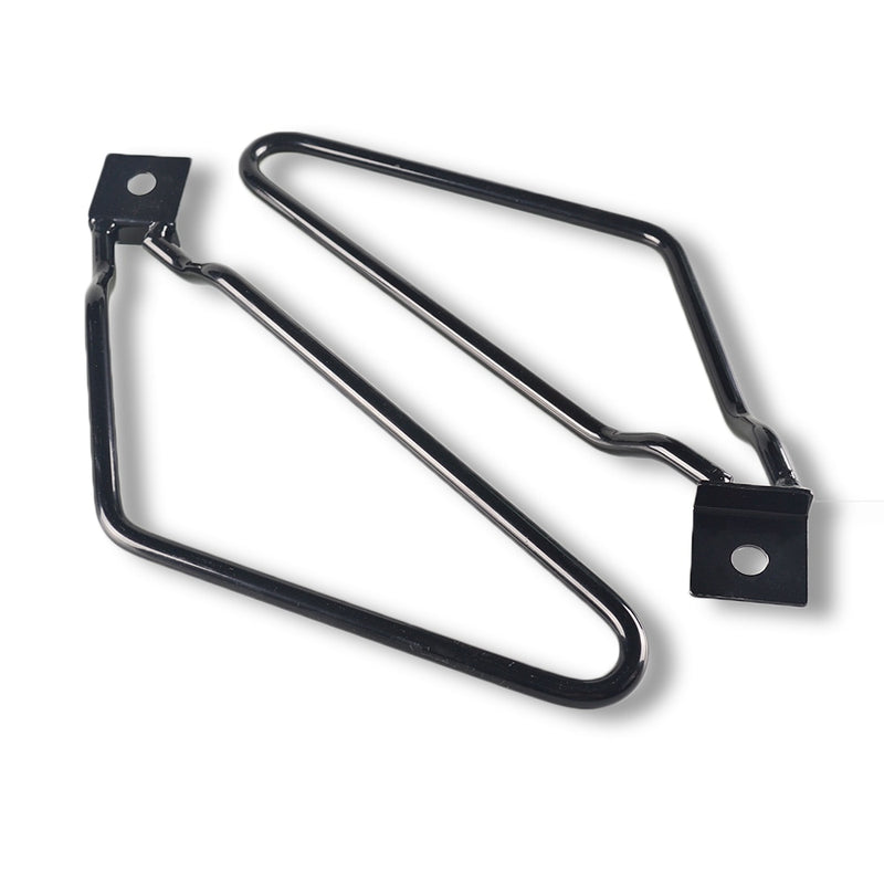 Soporte de montaje de barras de soporte para bolsa de sillín negro para motocicleta para Harley Sportster 883 Iron XL883N Dyna Holder