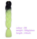 Black Star Hair Ombre Jumbo Braiding Hair Extensions 24 Inch Twist Braids Synthetic Hair Fiber for Twist Braiding for Women