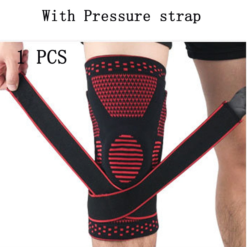 1 STÜCKE Knieschoner Kompression Fitness Knieschoner Laufen Basketball Kniestütze Sport Brace Sleeve Volleyball Patella Protect Guard